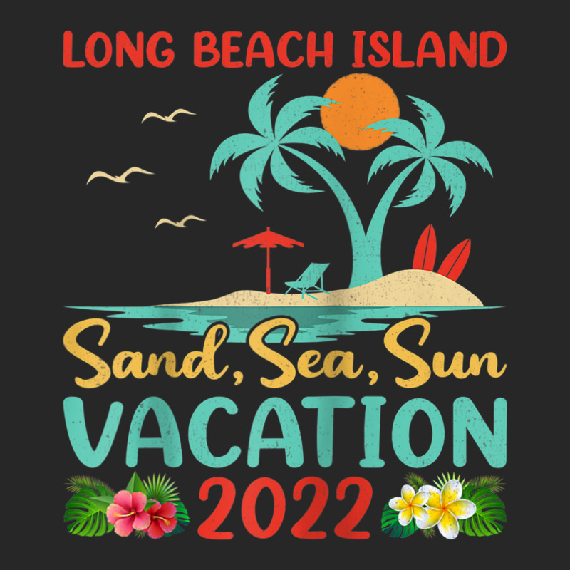 Beach Vacation 2022 Retro New Jersey Long Beach Island Raglan Baseball Women's Pajamas Set by Tiktify | Artistshot