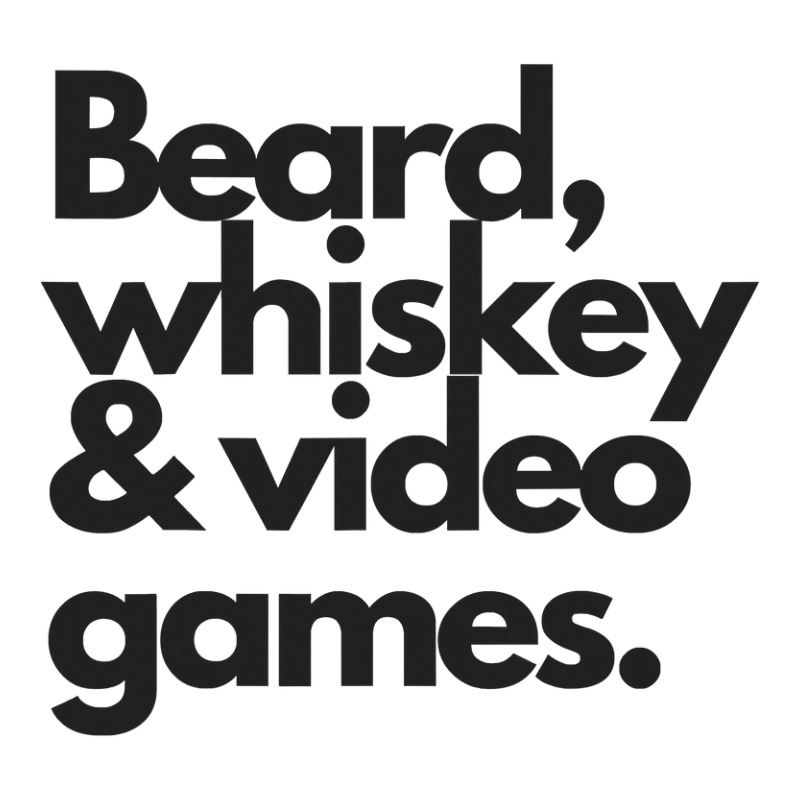 Beard, Whiskey & Video Games  Manly Whiskey Drinker Debie Paper Bag - 10 X 5 X 13 | Artistshot