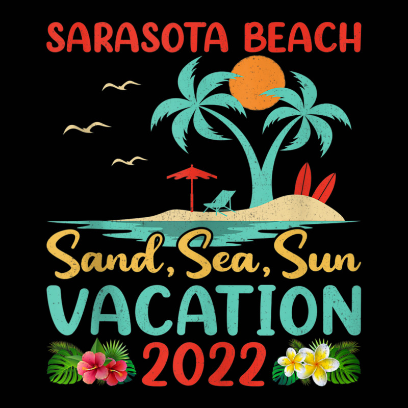 Beach Vacation 2022 Retro Sunset Florida Sarasota Beach Tank Top Toddler 3/4 Sleeve Tee by Tiktify | Artistshot