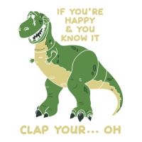 Clap Your Hands Dinosaur Jumbo Paper Bag - 18 X 7 X 18 3/4 | Artistshot