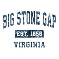 Big Stone Gap Virginia Va Vintage Sports Design Navy Print Zip Hoodie Vogue Paper Bag - 16 X 6 X 12 | Artistshot