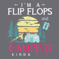 Im A Flip Flops And Camping Kinda Girl Camper Women Camping T Shirt Mesh Cap | Artistshot