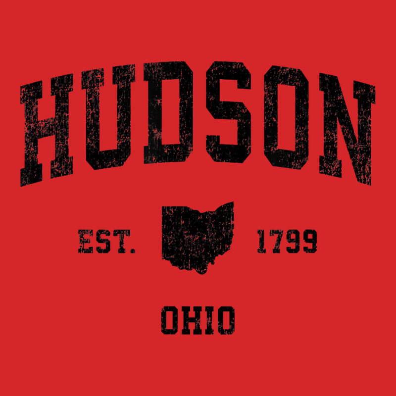 Hudson Ohio Oh Vintage Sports Design Black Print T Shirt Trucker Cap by lissuttie | Artistshot