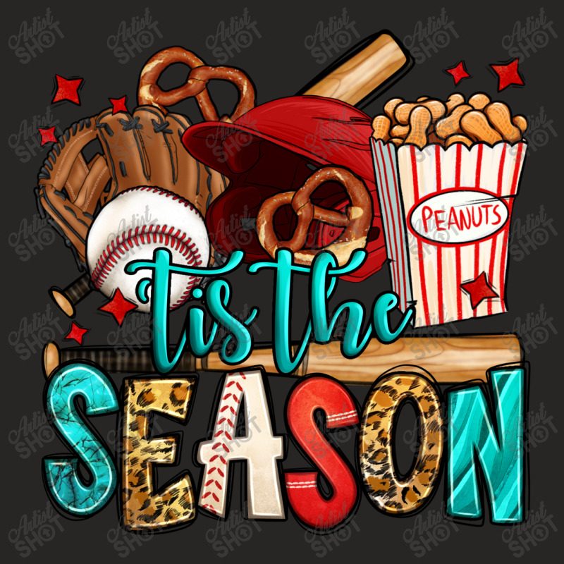 'tis The Season Baseball Game Ladies Fitted T-Shirt by Jasminsmagicworld | Artistshot