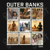 Outer Banks Group Shot Photo Panel Collage Mesh Cap | Artistshot