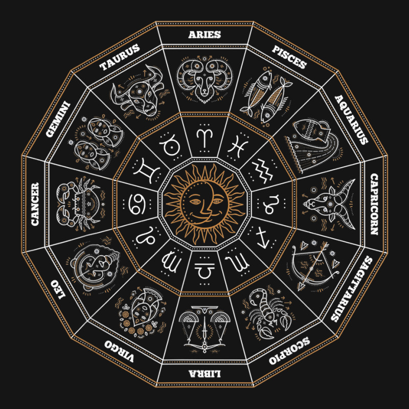 Zodiac Wheel Horoscope Astrology Science 12 Horoscope Sign T Shirt Mesh cap by darelychilcoat1989 | Artistshot