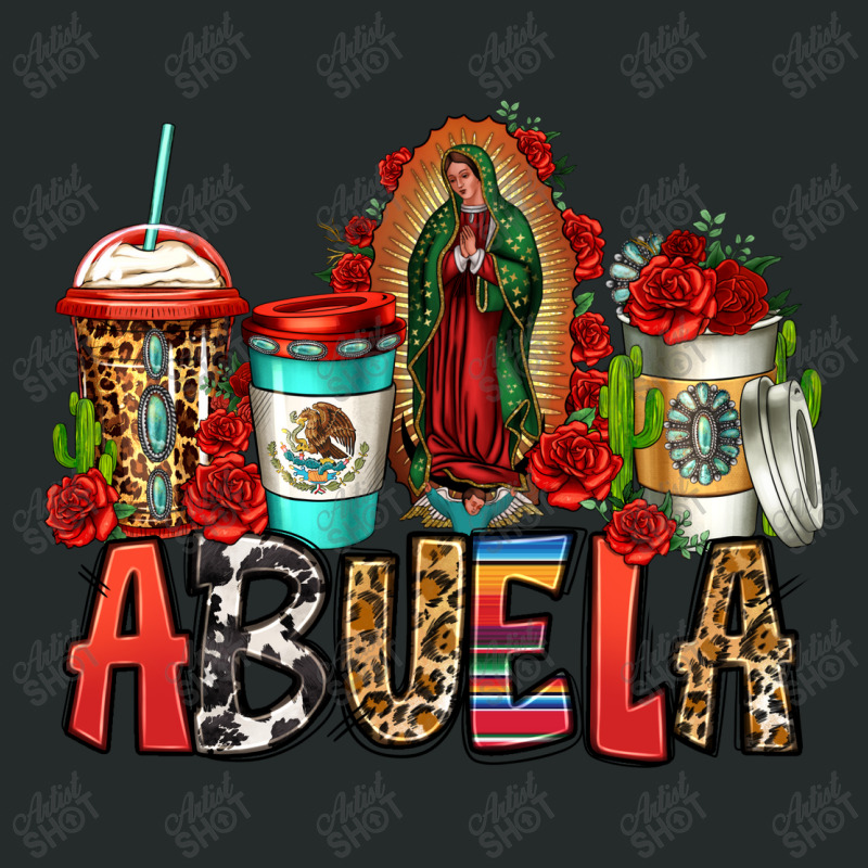 Lady Of Guadalupe Abuela Coffee Cups Women's Triblend Scoop T-shirt by Jasminsmagicworld | Artistshot