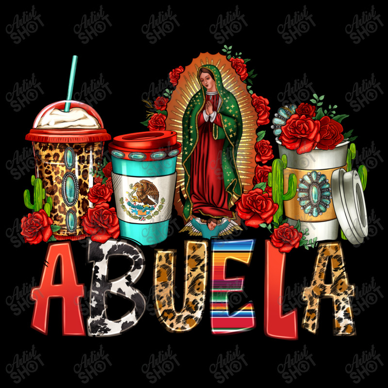 Lady Of Guadalupe Abuela Coffee Cups Cropped Sweater by Jasminsmagicworld | Artistshot