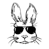 Bunny Face With Sunglasses Easter Day For Boys Men Kids Debie Paper Bag - 10 X 5 X 13 | Artistshot