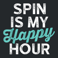 Spin Is My Happy Hour Fitness Crewneck Sweatshirt | Artistshot