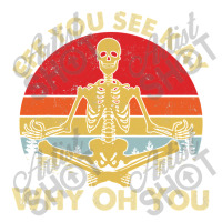 Eff You See Kay Why Oh U Skeleton Yoga Funny Costume Gifts T Shirt Cop Star Paper Bag - 13 X 7 X 13 | Artistshot