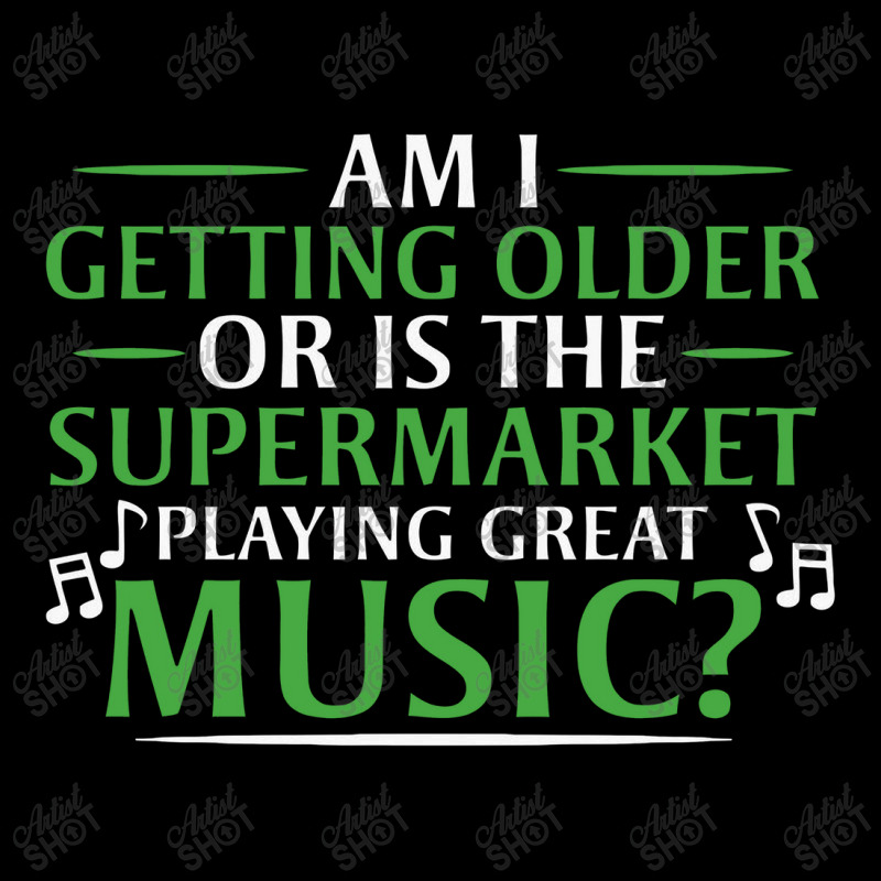 Am I Getting Older, Or Is The Supermarket Playing Great Music V-Neck Tee by safariawan | Artistshot