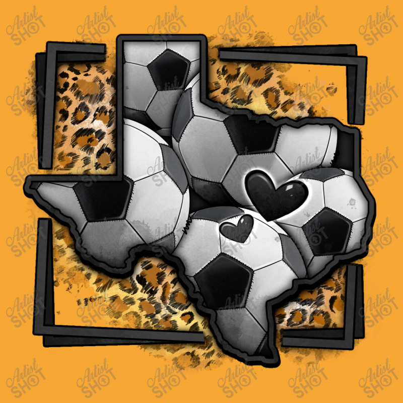 Leopard Soccer Texas Map Basic T-shirt | Artistshot