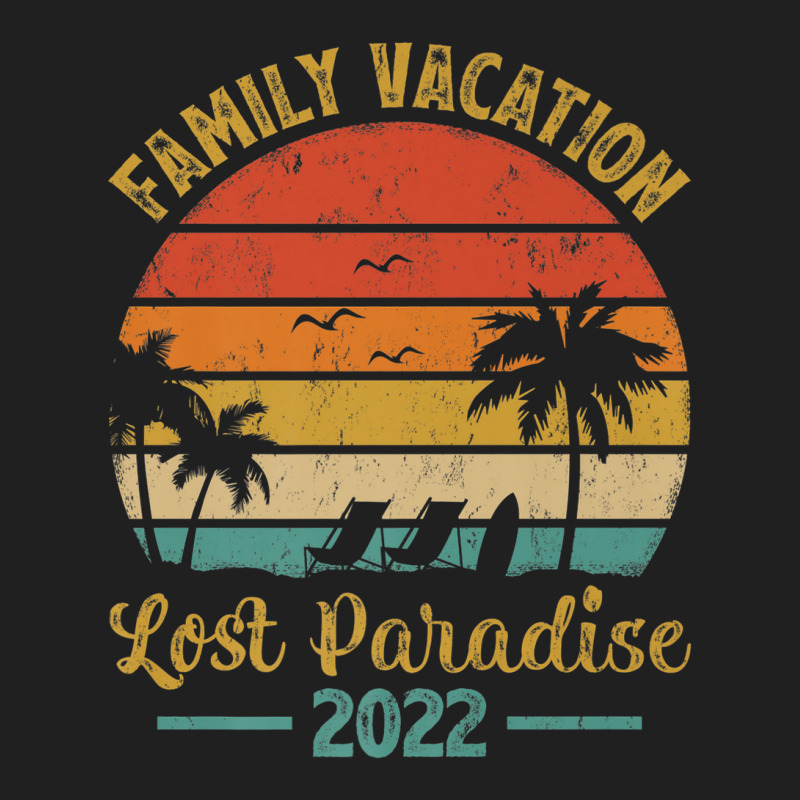 Family Vacation 2022 Palm Tree Vintage Lost Paradise Beach Premium Ladies Polo Shirt by Tiktify | Artistshot