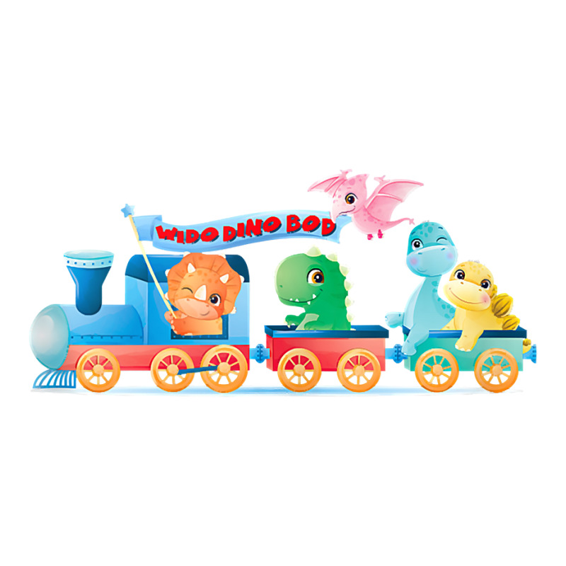 Wido Dino Bod Baby Dinosaurs On Train. Tank Top Double Wine Paper Bag - 6 1/2 X 3 1/2 X 12 3/8 | Artistshot