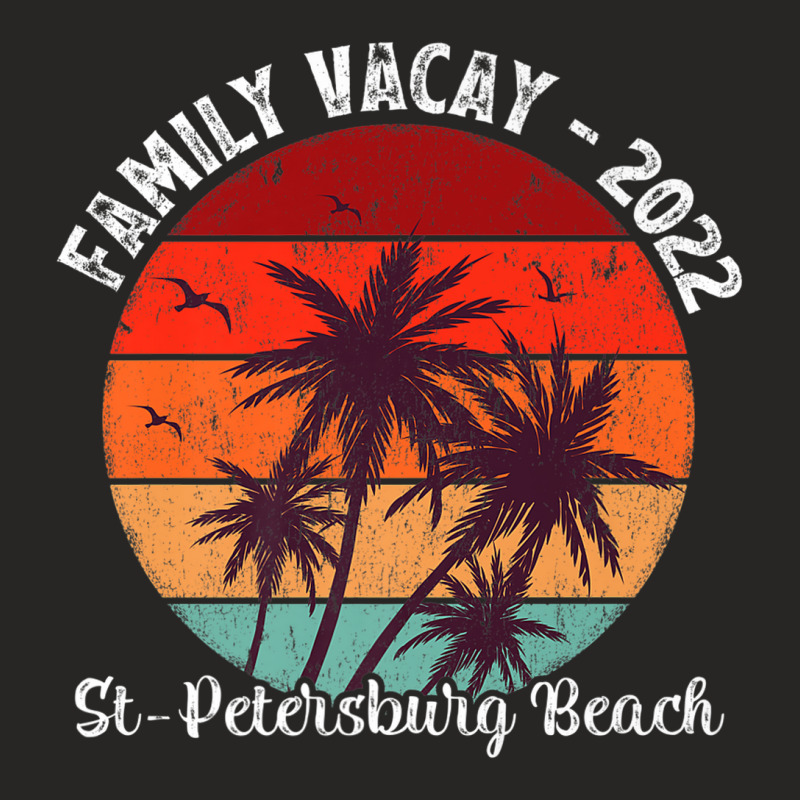 Family Vacation 2022 Vintage Florida St Petersburg Beach Premium Ladies Fitted T-Shirt by Tiktify | Artistshot