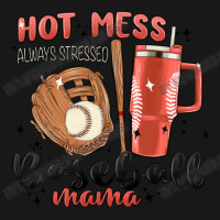 Hot Mess Always Stressed Baseball Mama Stanley Cup Flannel Shirt | Artistshot