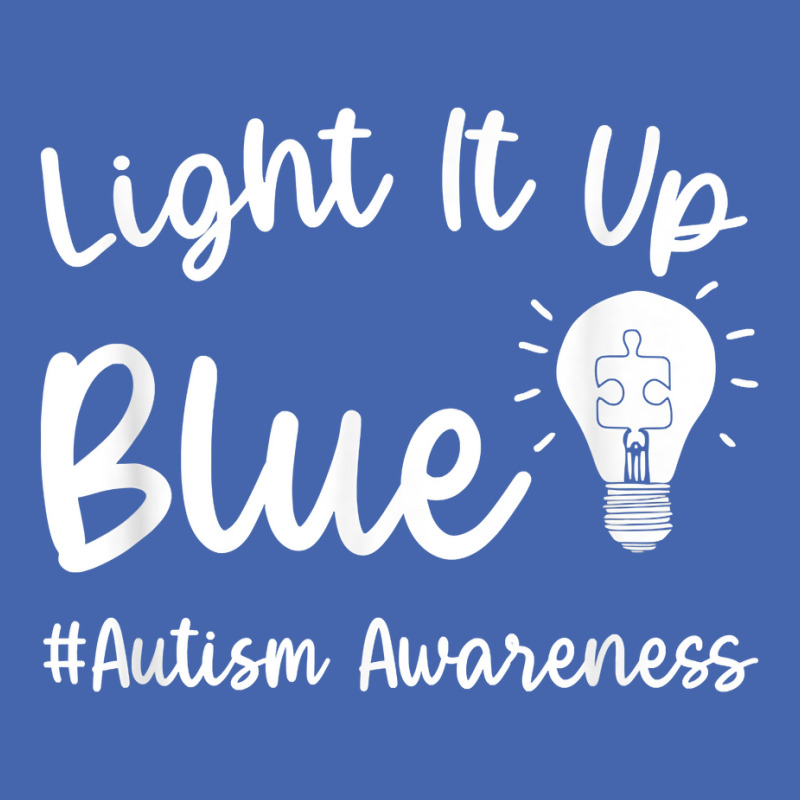 Light It Up Blue Autism Tee I Wear Blue For Autism Awareness T Shirt Mesh cap by ebertfran1985 | Artistshot