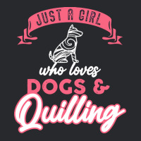 Quilling T  Shirt Girl Who Loves Quilling Dogs Paper Filigree Craftsma Trucker Cap | Artistshot