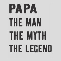 Papa The Man The Myth The Legend Men's Polo Shirt | Artistshot