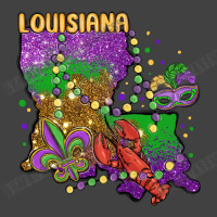 Mardi Gras Louisiana Map Vintage T-shirt | Artistshot