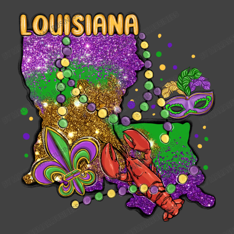 Mardi Gras Louisiana Map Vintage T-shirt | Artistshot