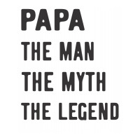 Papa The Man The Myth The Legend Men's 3/4 Sleeve Pajama Set | Artistshot