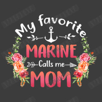 Womens My Favorite Marine Calls Me Mom Flower Military Mother's Day T Men's Polo Shirt | Artistshot