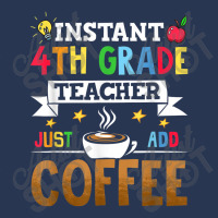 Instant 4th Grade Teacher Just Add Coffee Ladies Denim Jacket | Artistshot