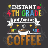 Instant 4th Grade Teacher Just Add Coffee Ladies Curvy T-shirt | Artistshot