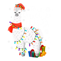 Fa La La Llama Christmas Santa Hat Llama Lover Merry Xmas 68 Queen Paper Bag - 16 X 6 X 19 1/4 | Artistshot