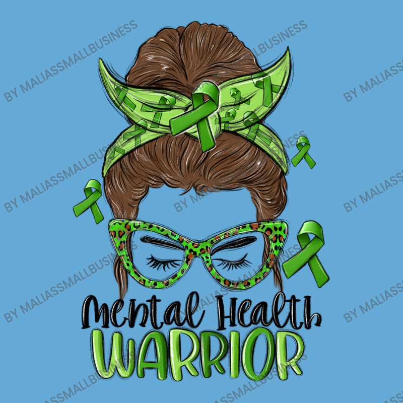 Messy Bun Mental Health Warrior Basic T-shirt | Artistshot