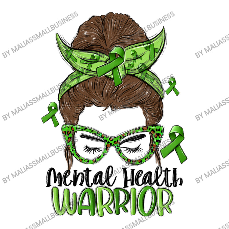 Messy Bun Mental Health Warrior 3/4 Sleeve Shirt | Artistshot