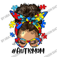 Afro Messy Bun Light Skin Autism Mom V-neck Tee | Artistshot