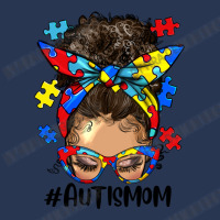 Afro Messy Bun Light Skin Autism Mom Men Denim Jacket | Artistshot