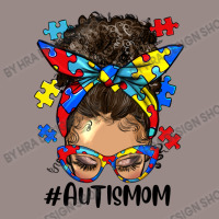 Afro Messy Bun Light Skin Autism Mom Vintage T-shirt | Artistshot