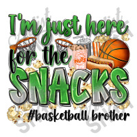 I'm Just Here For The Snacks #basketball Brother Take Out Paper Bag - 14 X 10 X 15 1/2 | Artistshot