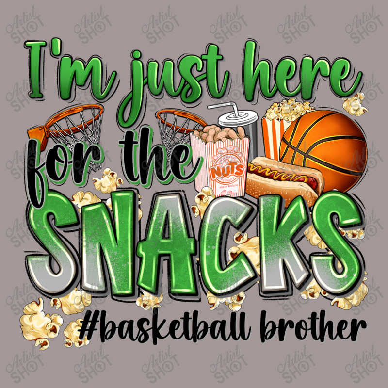 I'm Just Here For The Snacks #basketball Brother Vintage Hoodie | Artistshot