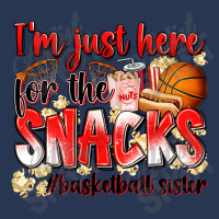 Im Just Here For The Snacks Basketball Sister Men Denim Jacket | Artistshot