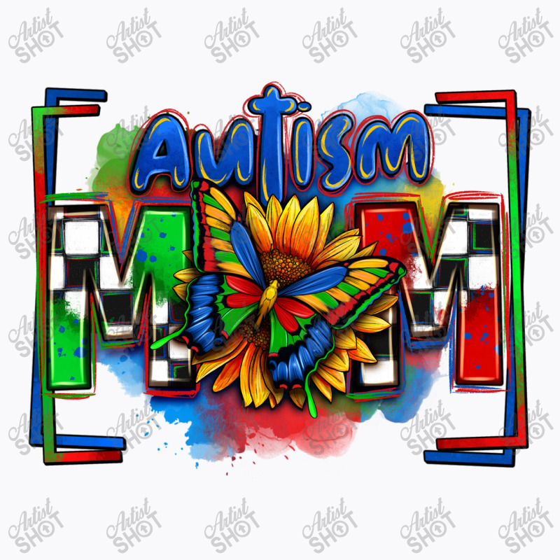 Autism Mom Checkered Flag T-shirt | Artistshot