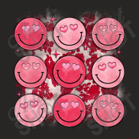 Valentine S Day Smile Face Ladies Fitted T-shirt | Artistshot