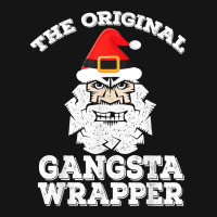 The Original Gangsta Wrapper Shirt Funny Rapper Santa Claus T Shirt Mesh Cap | Artistshot