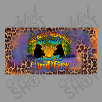 The Best Memories Are Made Around The Campfire Camping License Plate Tote Bags | Artistshot