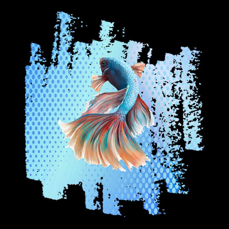 Beta Fish T  Shirt Beta Fish Blue With Rainbow Tail On Blue T  Shirt Camo Snapback | Artistshot