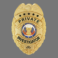 Private Investigator Badge Un Guard Uniform Top Tee T Shirt Camo Snapback | Artistshot