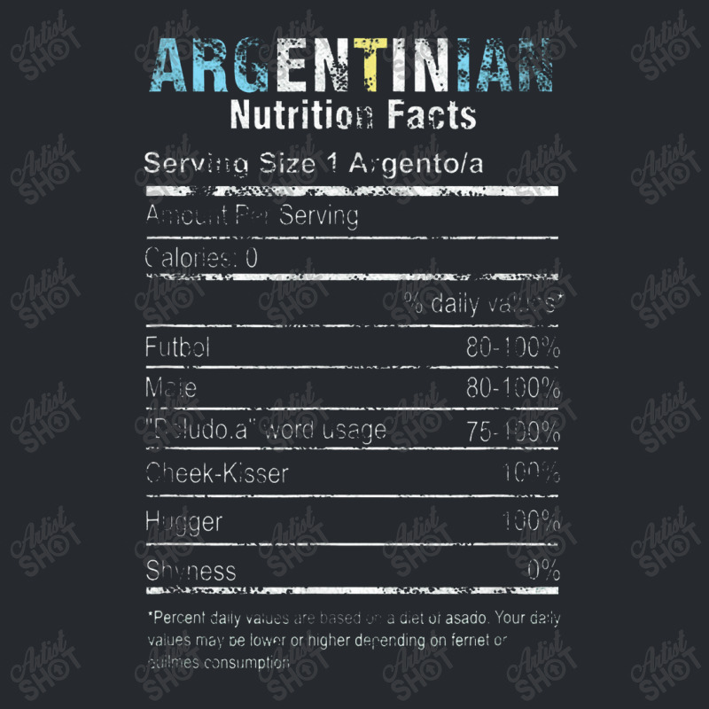 Funny Argentinian Nutrition Facts Argentina Argentine People Flat Bill Snapback Cap | Artistshot