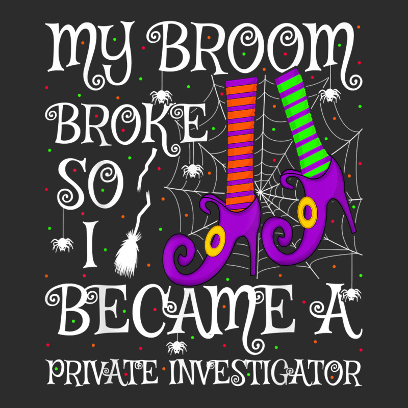 My Broom Broke So I Became A Private Investigator Halloween T Shirt Baseball Cap by AshleyPenez | Artistshot