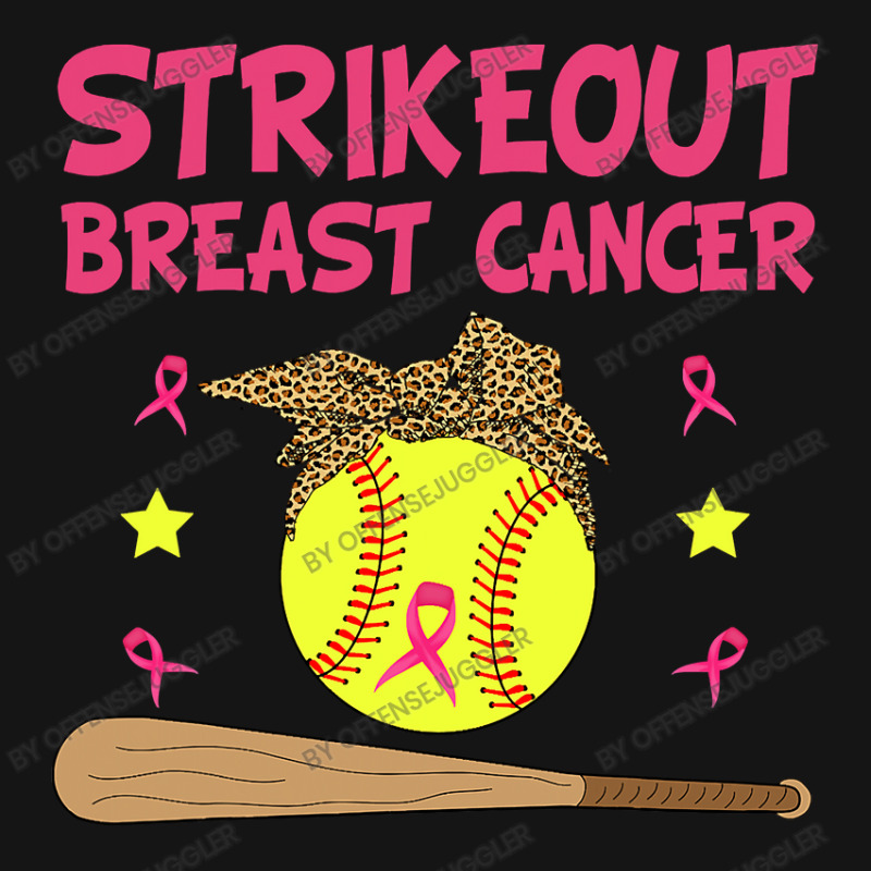 Breast Cancer Strike Out Breast Cancer Awareness Softball Fighters 217 Mesh cap by offensejuggler | Artistshot