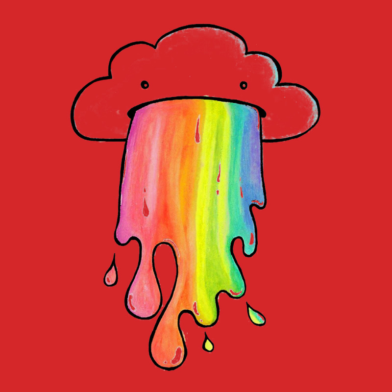 Cloud Overlay Rainbow Trucker Cap by lindumawardi | Artistshot