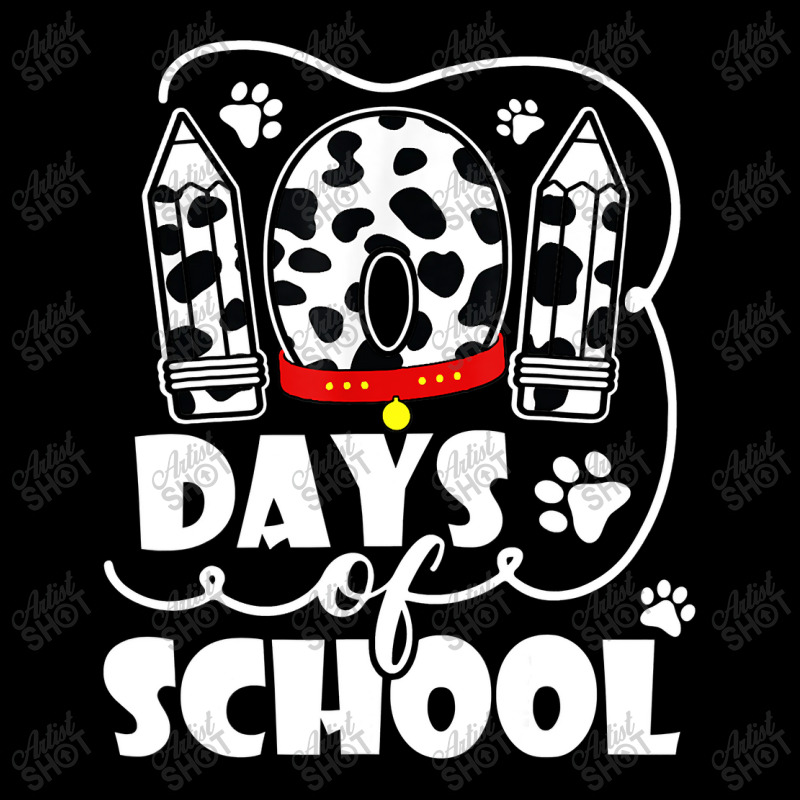 101 Days Of School Dalmatian Dog 100 Days Smarter Teachers T Shirt Camo Snapback | Artistshot